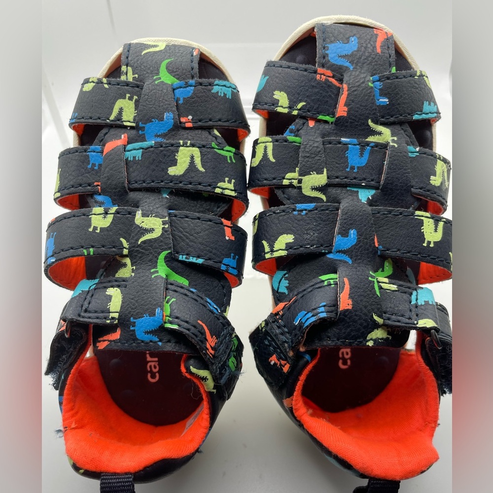 Carter’s toddler sandals, dinosaur print
